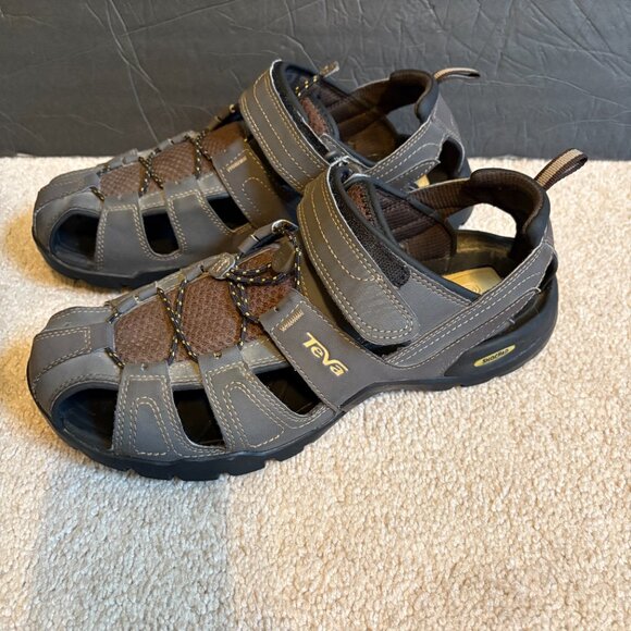 Teva Shocpad Hiking Sport Sandals Men's Size 10 Brown 1001116 - Picture 3 of 10